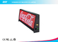 P5mm Taksi Reklam Ekranları, Su Geçirmez IP65 Taksi Üst LED Ekranı 192 X 64 Nokta Çözünürlüğü