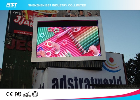 Yüksek Yenilenme Hızı Dinamik Reklam için 6mm Piksel Pitch Tam Renkli Dış LED Ekran