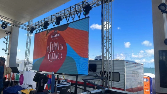 7680HZ P3.9 Dışarıda Kiralama LED Ekranı ABD Kiralama Etkinlikleri İçin Ölçme Alüminyum Panel Malzemesi