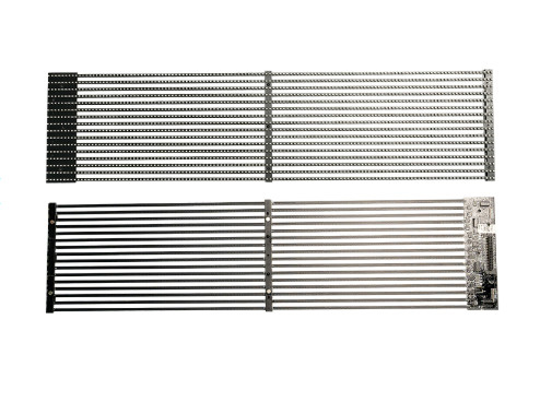 P3.9-7.8 Yüksek parlaklık 5500 nit ve 3840Hz yenilenme hızı ile şeffaf dış LED ekran