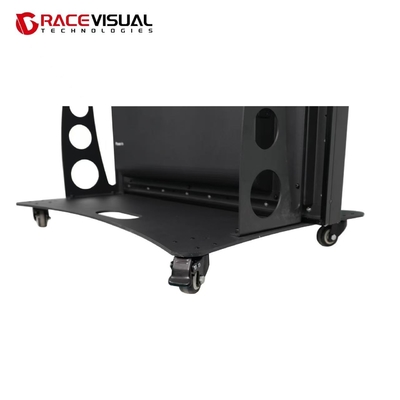 3840hz Yüksek tazeleme hızı Işık Ağırlığı İç mekan Tam Renkli LED Poster Ekran 48kg/parça Tekerlek Totem ile