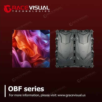 OBF Serisi HD Reklam LED Ekranı Sıkı ve Şık Ölçümlü Kalıp Tasarımı, Tam Ön Hizmet Desteklemesi