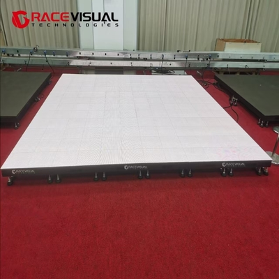 Yüksek Kontrast Oranı DF Serisi LED Dans Zemini Soğuk Çelik/Alüminyum/Dry-casting Alüminyum Panel