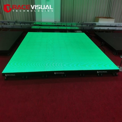 Yüksek Kontrast Oranı DF Serisi LED Dans Zemini Soğuk Çelik/Alüminyum/Dry-casting Alüminyum Panel