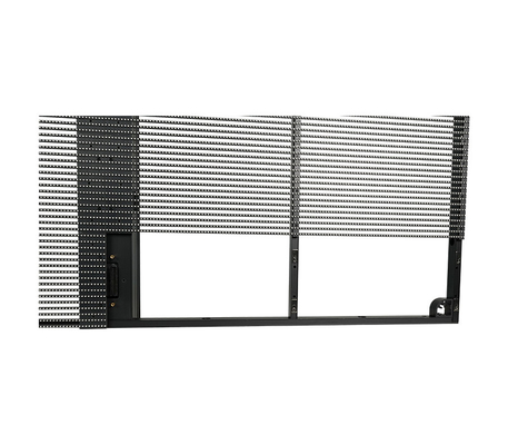TSF Serisi P3.9-7.8mm Şeffaf LED Ekranı 1000x1000mm, Yüksek Tazeleme Hızı 3840Hz, Özelleştirilebilir İçeride Sabit Kurulum, Alüminyum Çerçeve