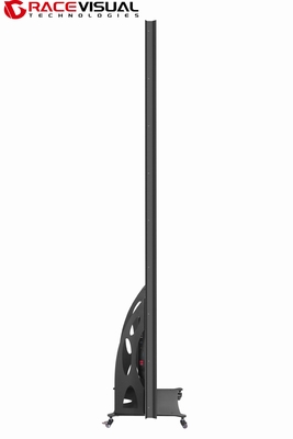 IP Serisi. Silek P2.5 LED Posteri. 640×1920 mm. 16 bit Gri Ölçeği ve Esnek İçerideki Reklamlar için Mobil Tekerlek Bazası.