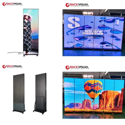 IP Serisi LED Poster Kapalı Ekran 640x1920mm IP40/IP21 Derecelendirme Kalkan Çerçeve Ticari Sunumlar için Mükemmel