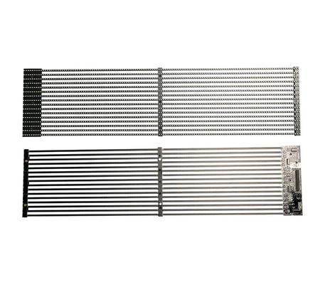 Özelleştirilebilir Şeffaf LED Çizgi Ağı Ekranı