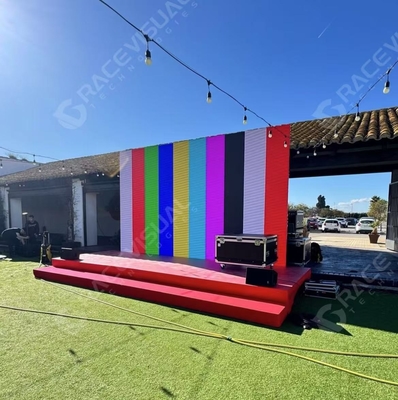 500×1000 mm ORB Konserler Spor ve Fuarlar için LED Ekran 7680 Hz Yenileme Hızı 4500 nit Parlaklık Su geçirmez Toz geçirmez
