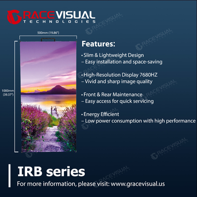 IRB P2.6 Profesyonel LED Ekran 7680 Hz Ultra Yumuşak Yenilenme 500x1000mm Kira Modülü 600 nit Yüksek Parlaklık