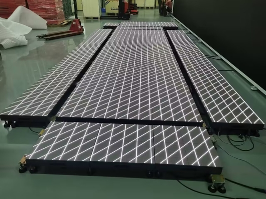 DF Serisi LED Zemin Taşları Kapasite Immersive Display 2.5mm-4.8mm Piksel Pitch 3840Hz Yenileme Hızı 44kg/m2 İç mekanlar için mükemmel