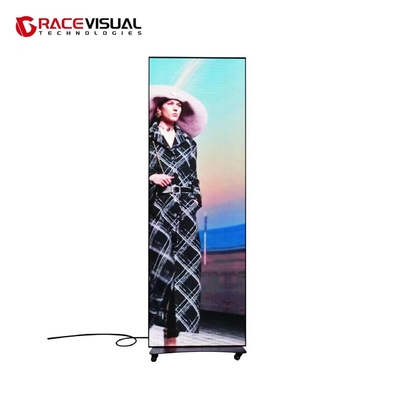 IP Serisi P2.5 640x1920mm İç mekan LED Poster Ekranı Tekerlek Üstünde Esnek ve Çok yönlü Ekran Çözümü